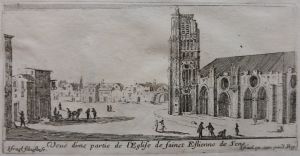 66.3 Veuë d'une partie de l'Eglise de sainct Estienne de Sens.Israël Silvestre fe. Israël ex. cum priuil. Reg.H : 70 L : 138
 Faucheux : 66.3  Baré : N° 658