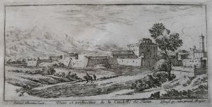 66.7 Veuë et perspective de la Citadelle de Turin.Israël Silvestre fecit. Israël ex. cum priuil. Regis.H : 70 L : 140
 Faucheux : 66.7  Baré : N° 965Crédit : Thierry ALGRIN