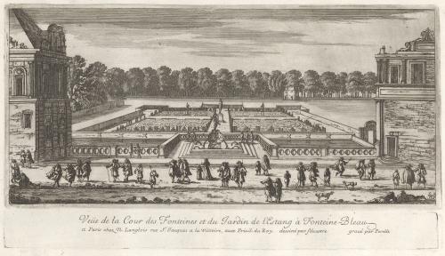 216.17 renvoi vers 67.9 Veüe de la cour des Fontaines et du Jardin de l'Estang à Fonteine-Bleau.
 Faucheux : 216.17  Baré : N° 248