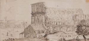 7.12 Le Colisée à RomeH : 64 L : 123
 Dessin pour la gravure Faucheux : 7.12  Baré : N° 867Crédit : Vente Christies Paris - Collection Denise Lévy - 25 Avril 2013
