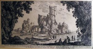 70.1 Liure de paisages faicts sur le naturelle par Israël Silvestre.A Paris chez Israël au logis de Monsieur le Mercier Orfeure de la Reyne ruë de l'Arbre sec proche la croix du Tiroir. Avec priuil du Roy.H : 64 L : 134
 Faucheux : 70.1  Baré : N° 996