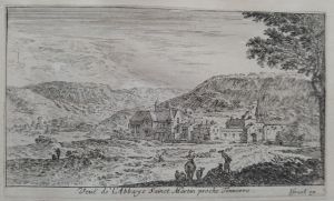 70.2 Veuë de l'Abbaye Sainct Martin proche Tonnerre.Israel ex.H : 80 L : 135
 Faucheux : 70.2  Baré : N° 680Crédit : Thierry ALGRIN