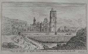 70.3 Veuë de l'Eglise de Nostre Dame de Tonnerre, et d'une partie de la ville.Israël ex.H : 80 L : 135
 Faucheux : 70.3  Baré : N° 683Crédit : Eva Mertes