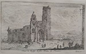 70.4 Veuë de l'Eglise Nostre Dame de Tonnerre,Israël ex.H : 80 L : 135
 Faucheux : 70.4  Baré : N° 682Crédit : Alain Beylot