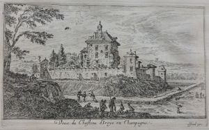 Veue du Chasteau d'Iroye en Champagne.