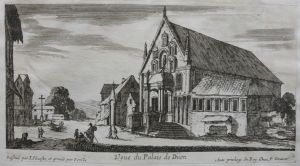 71.2 Veüe du Palais de Diion.Dessinée par I. Silueste, et gravée par Perelle Avec priuilege ou Roy, chez Pierre Mariette.H : 112 L : 210
 Faucheux : 71.2  Baré : N° 463