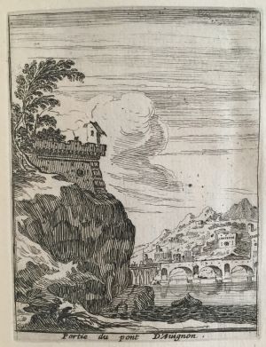 72.7 Partie du pont d'Auignon.H : 85 L : 65
 Faucheux : 72.7  Baré : N° 424