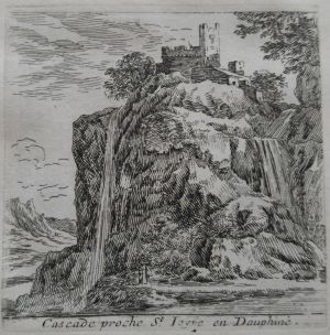 72.9 Cascade proche St loyre en Dauphiné.H : 75 L : 76
 Faucheux : 72.9  Baré : N° 655