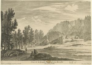 73.4 Veüe de la Grande Chartreuse pres Grenoble.Dessinée par I. Silvestre, et gravée par Perelle (Nic.) Avec priuilege du Roy Chez Pierre Mariette.H : 219 L : 317
 Faucheux : 73.4  Baré : N° 444Crédit : Bibliothèque municipale de Grenoble
