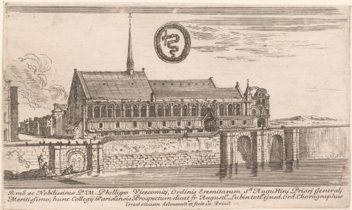 81.2 Vue du couvent des AugustinsIsrael Silvestre delencauit et fecit cu PriuilH : 94 L : 160
 Faucheux : 81.2  Baré : N° 87