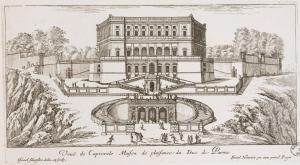 Veuë de Caprerole Maison de plaisance du Duc de Parme.