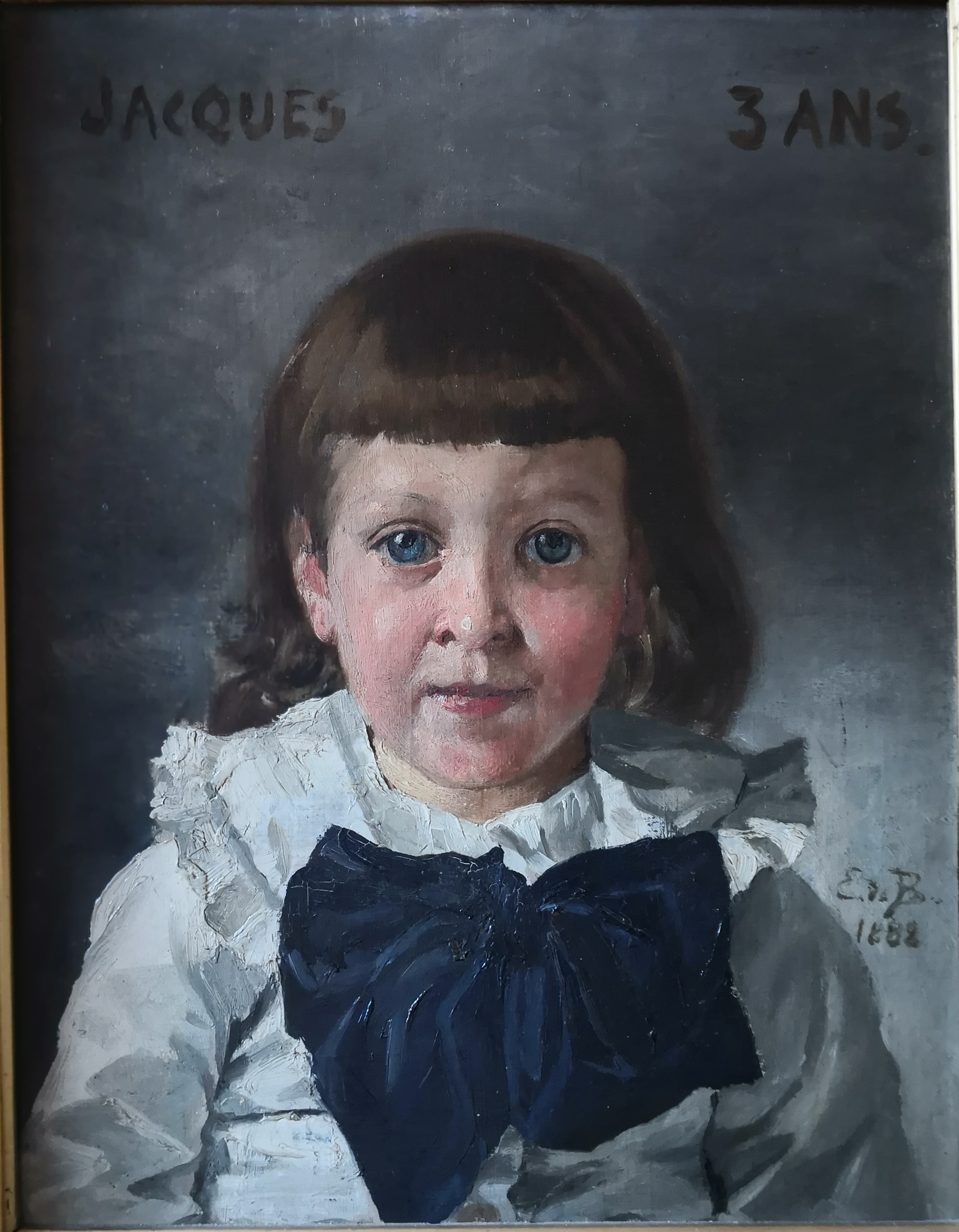 Jacques de Silvestre à 3 ans 1878 - 1955par Edmond de Boislecomte en 1882.