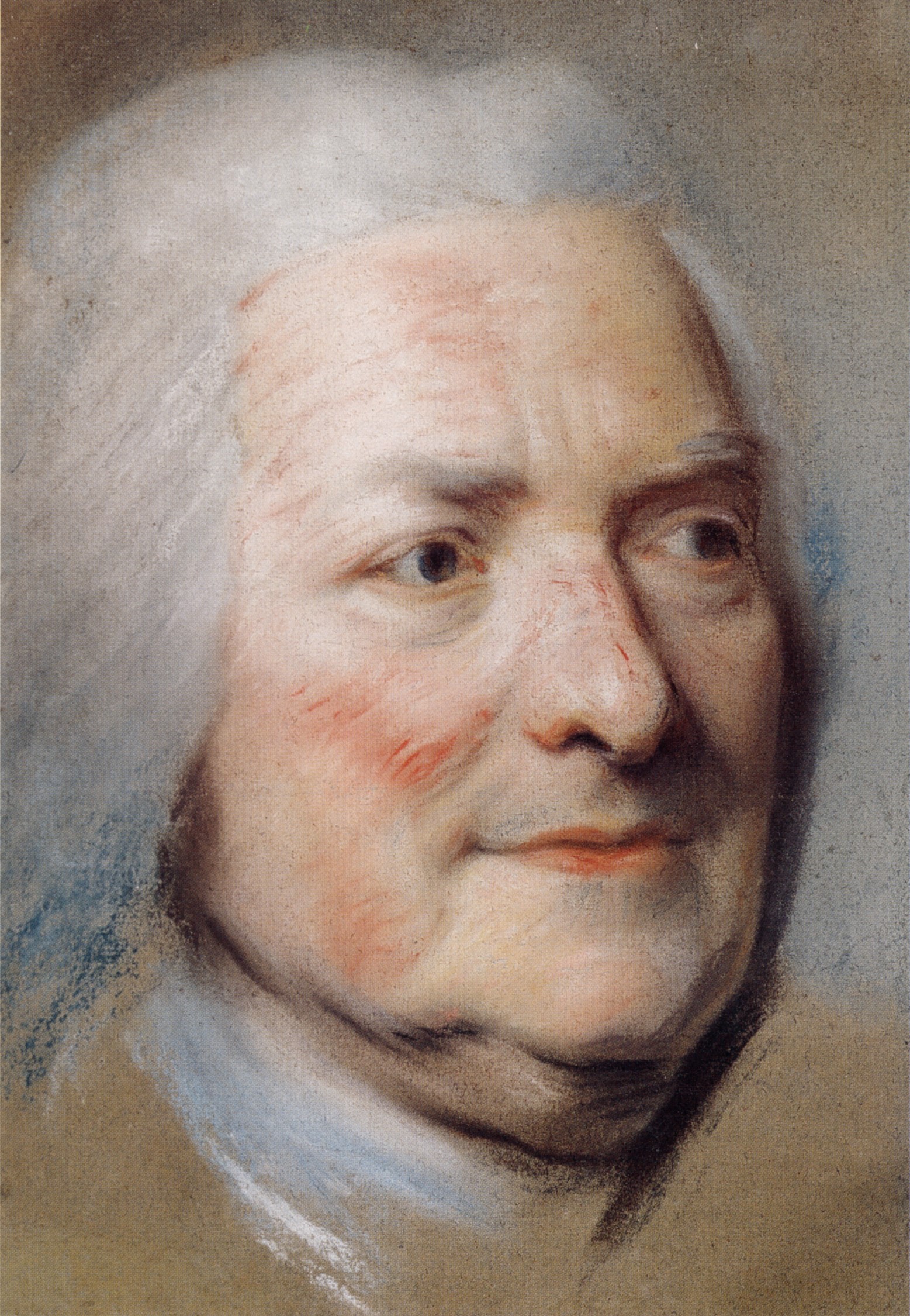 Louis de Silvestre 1675 - 1760 Etude par Maurice Quentin La Tour 1753Musée des Beaux Arts, Orléans