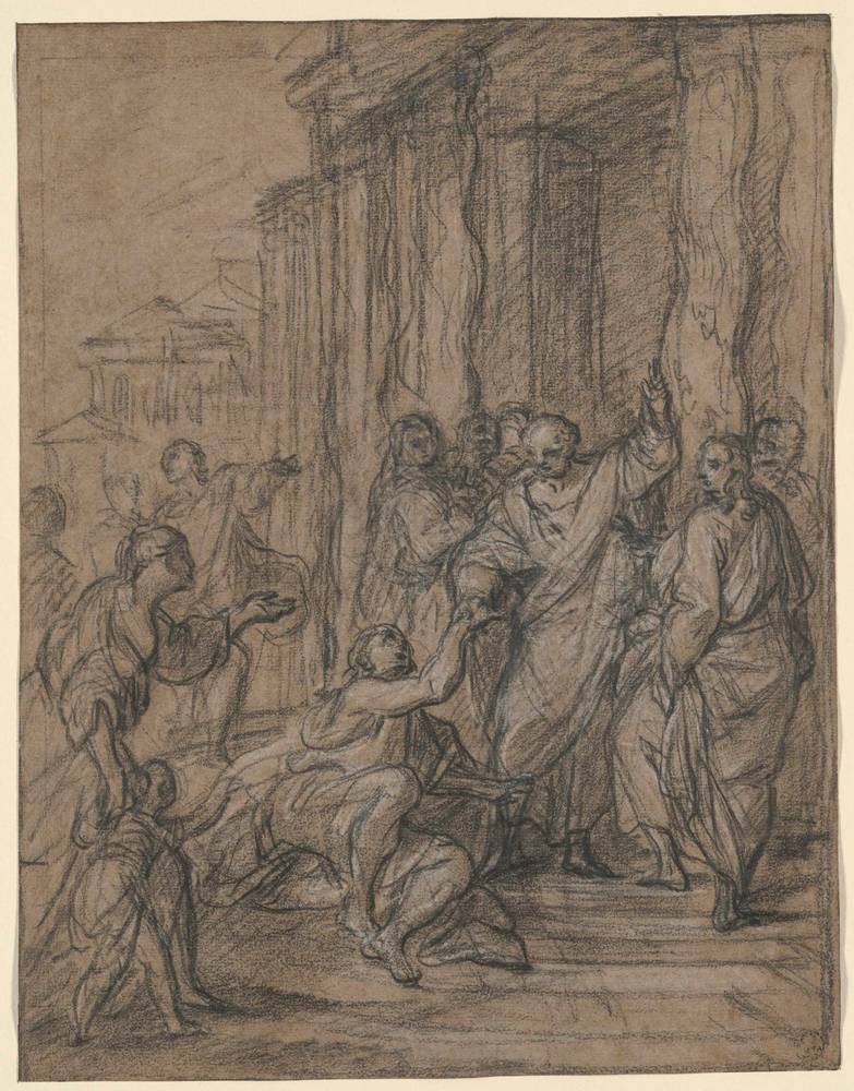 Saint pierre guérissant un paralytique par Louis de Silvestre