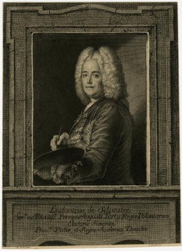 Louis de Silvestre par Lorenzo Zucchi d'après Antoine Pesne
