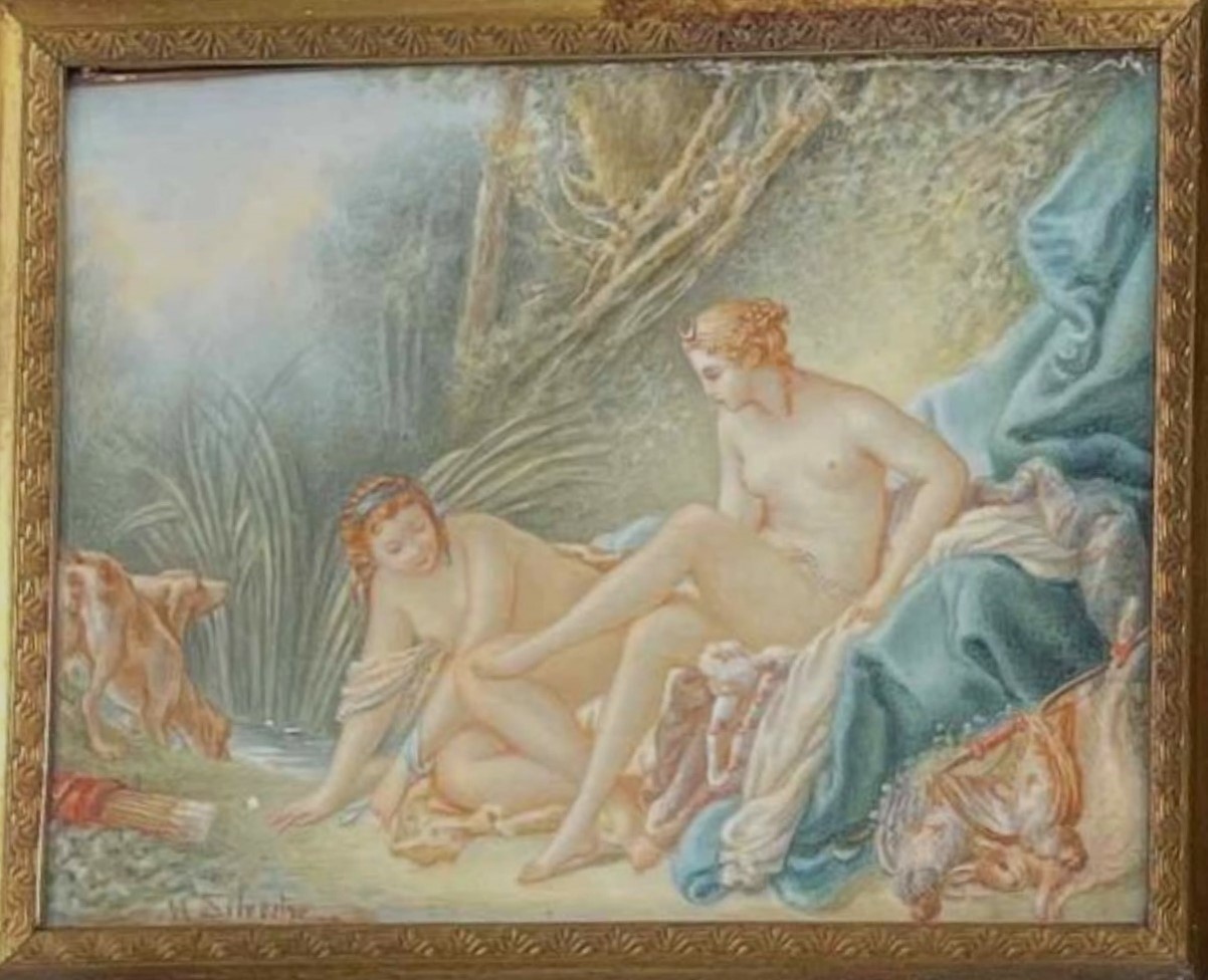 Marie-Maximilienne de Silvestre : Les nymphes au bain