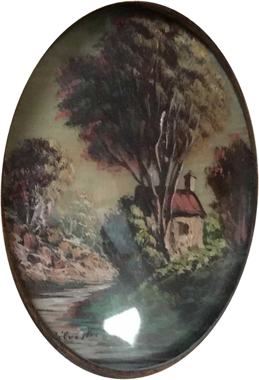 Marie-Maximilienne de Silvestre : Maison au bord d'une rivière