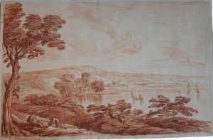 Paysage avec un lacNicolas-Charles de Silvestre