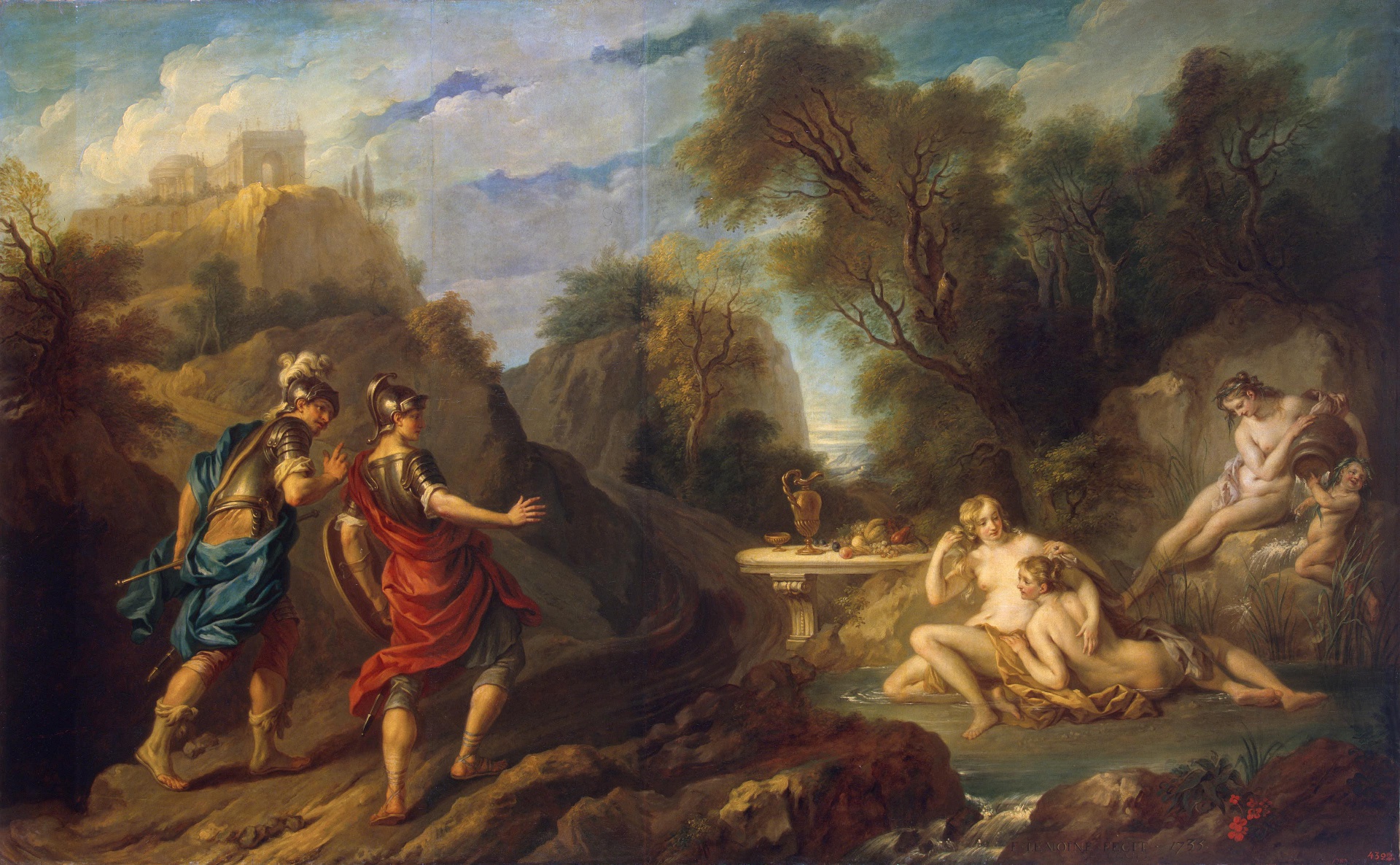 Charles et Ubalde au jardin d’Armide par rançois Le Moine